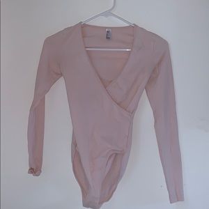 American Apparel Baby Pink Bodysuit
